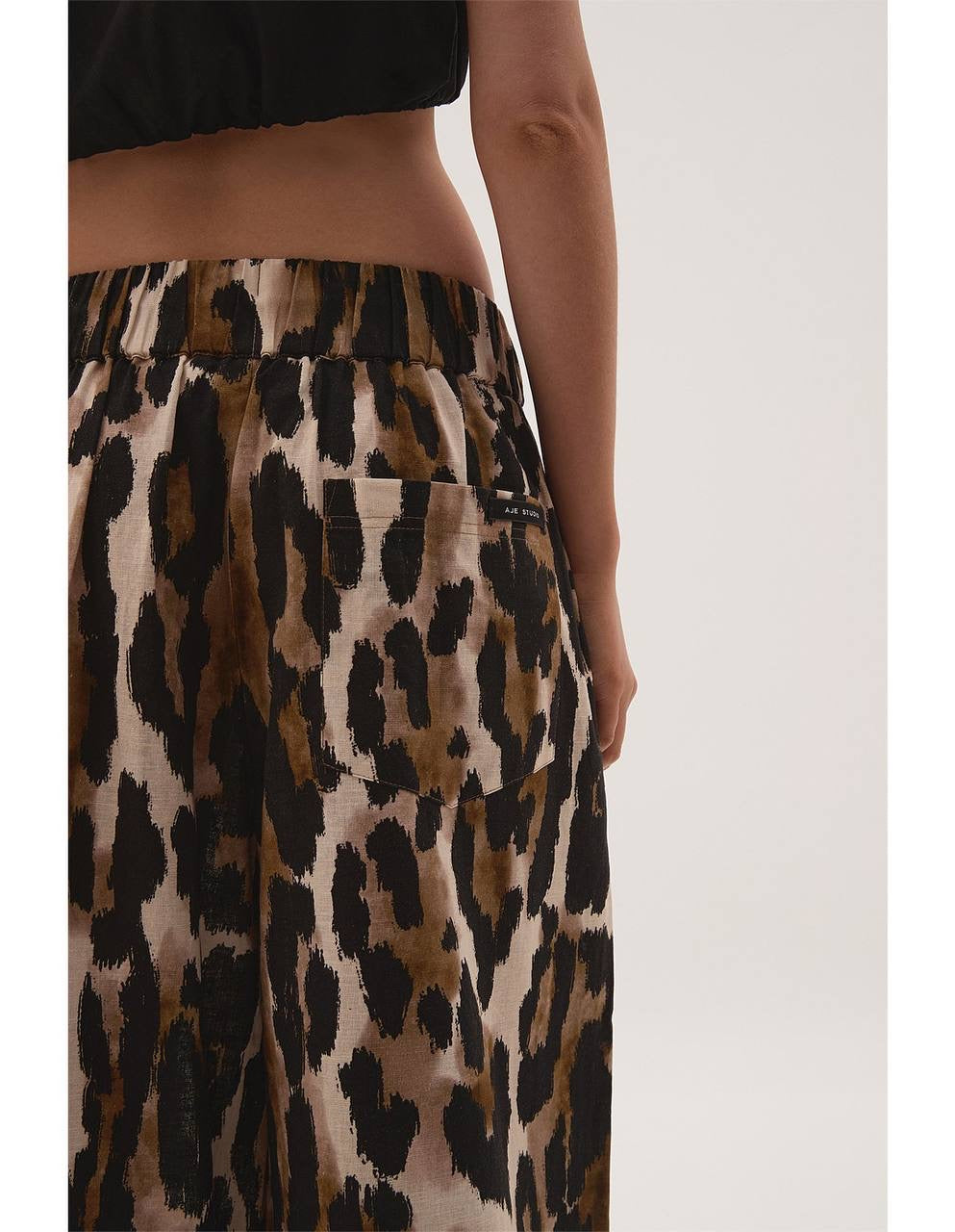 AJ Airlie Linen-Cotton Relaxed Pants