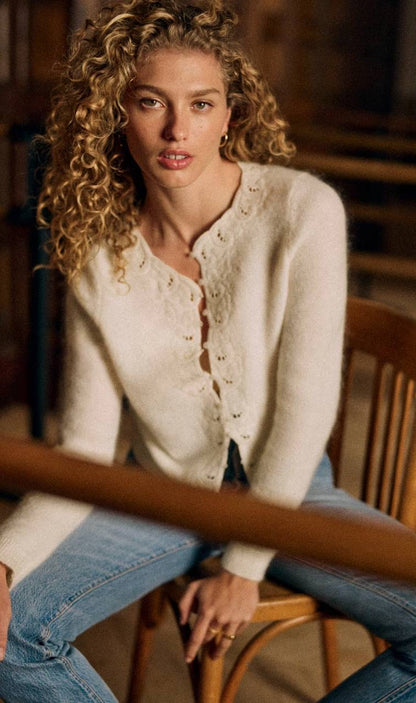 SZ Ysaline Mohair-Wool blend Cardigan