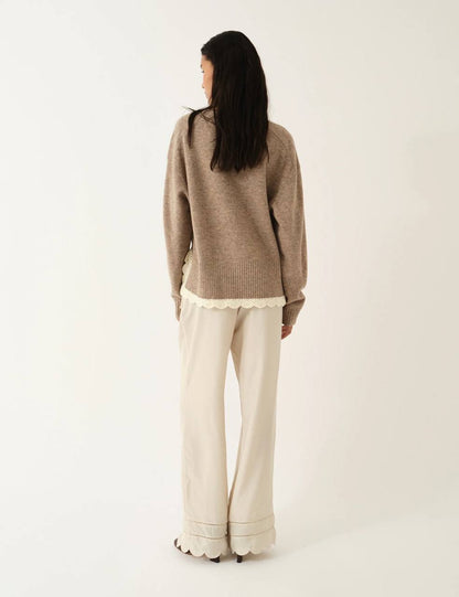 TG Darling Scalloped-Edge Side-Tie Trousers