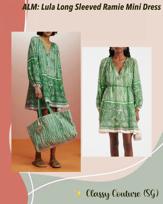 ALM Lula Long Sleeved Ramie Mini Dress