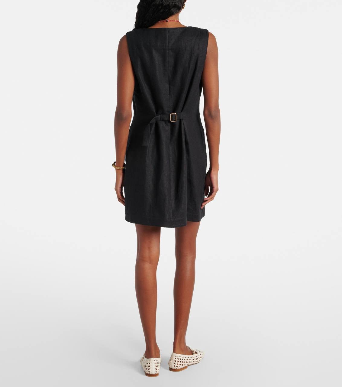 PSE Emma Button Down Linen Mini Dress