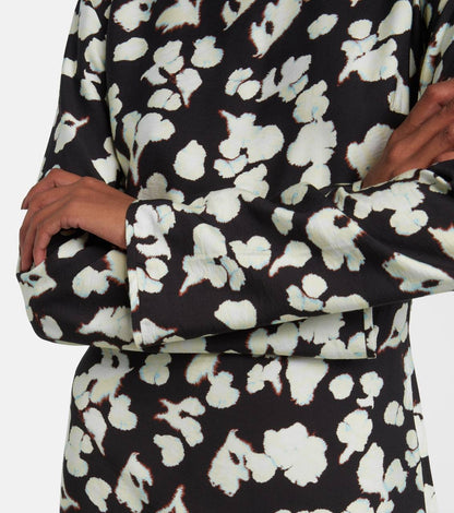PS Waverly Floral-Print Belted Rayon-blend Jersey Midi Dress