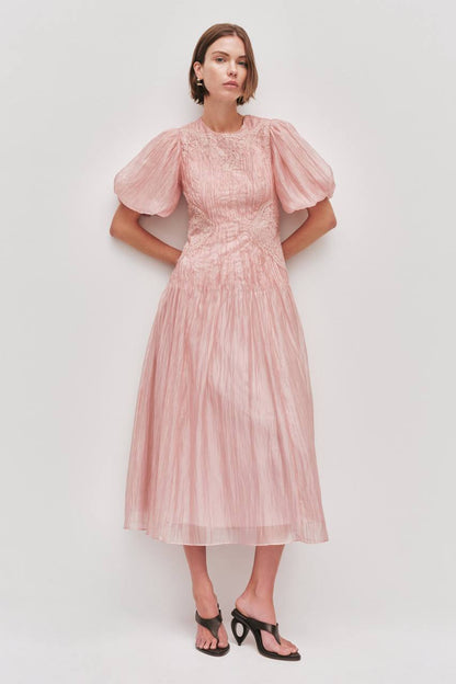 AJ Ophelia Lace Midi Dress