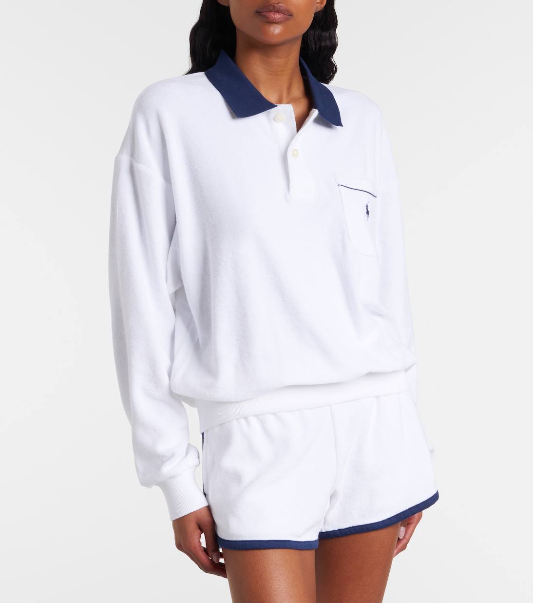 RL Terry Long Sleeve Collared Polo | Shorts
