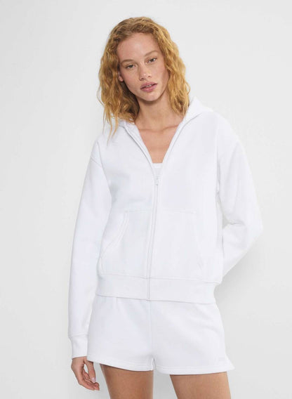 8 Colors! ARZ Cozy Sweatfleece Perfect Zip Cotton-blend Hoodie Jacket