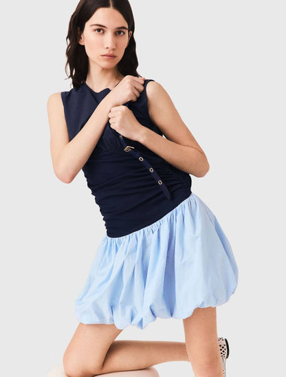 MJ Bubble Hem Mini Dress