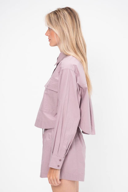 AA Nirvana Cropped Utility Shirt | Trail Shorts | Cotton Set