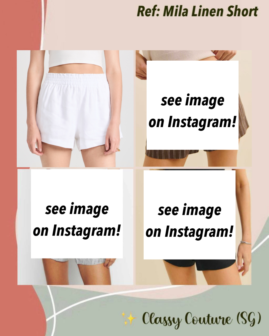 Ref Mila Linen Shorts