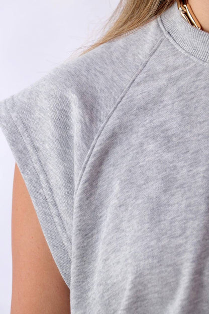 TB Summer Sweatshirting Sleevless Easy Top