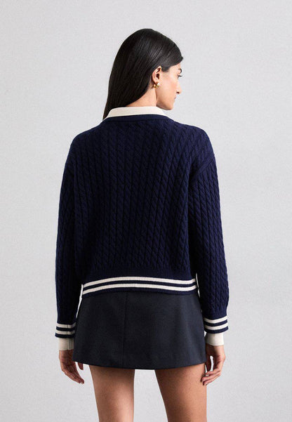 SD Fred Wool-Cashmere Cable Knit Sweater