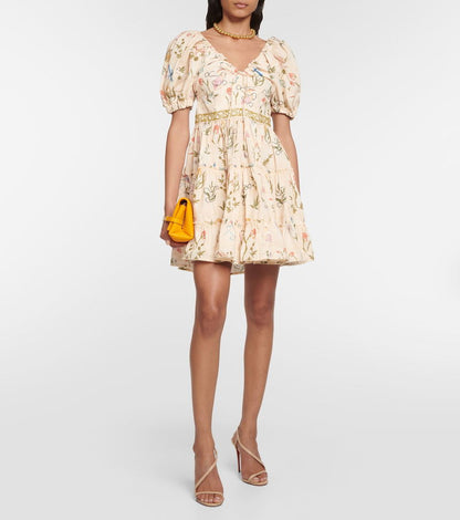 AB Manzanilla Paraiso Cotton Mini Dress