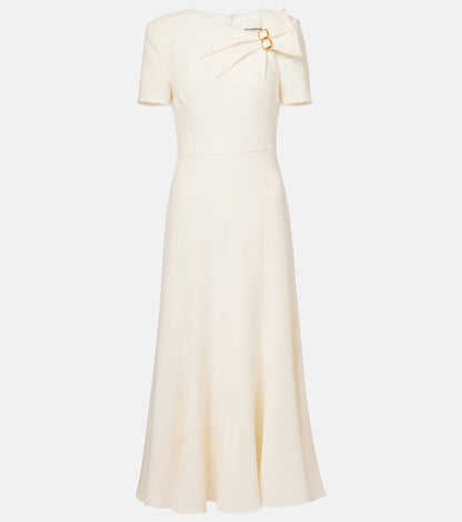 RM Bow Drape Light Cady Midi Dress