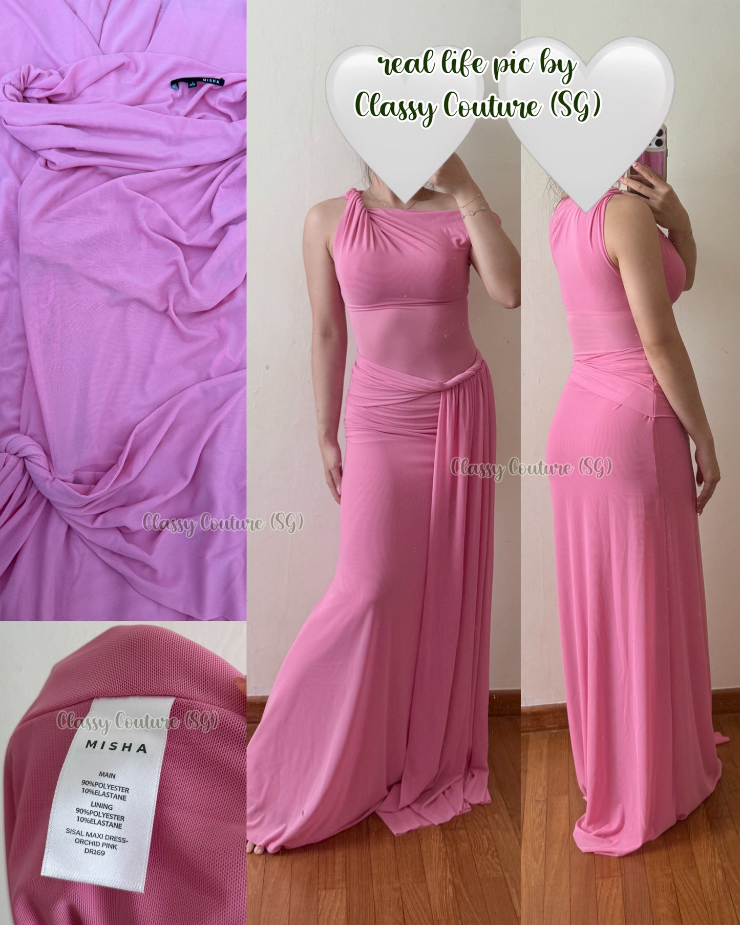 5 Colors! MS Sisal Asymmetric Mesh Maxi Dress