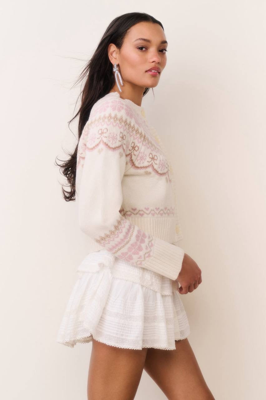 2 Colors! LSF Shantae Wool Fair Isle Cardigan