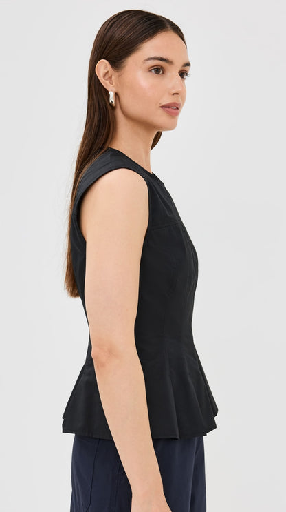 PS Felix Sleeveless Peplum Top in Tech Cotton