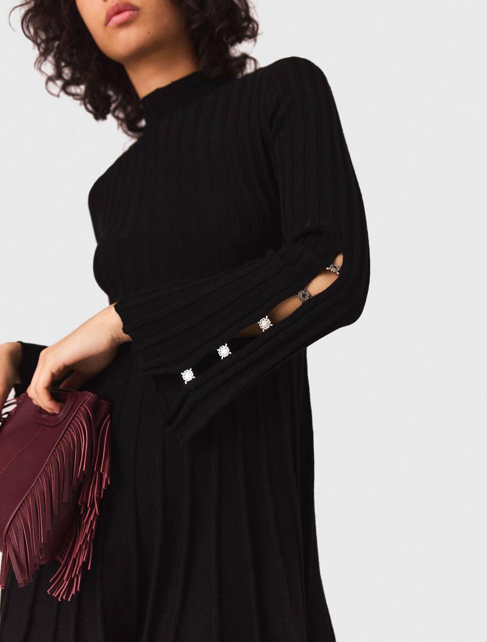 MJ High-Neck Short Skater Dress
