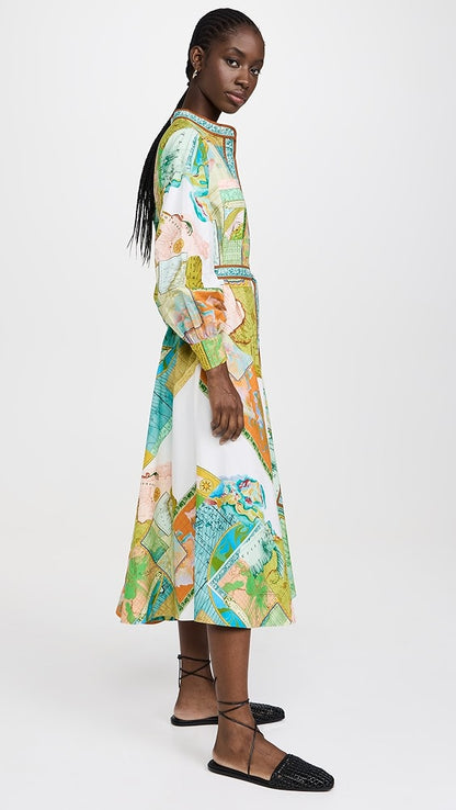 ALM Atlas Cotton Poplin Shirtdress Maxi Dress