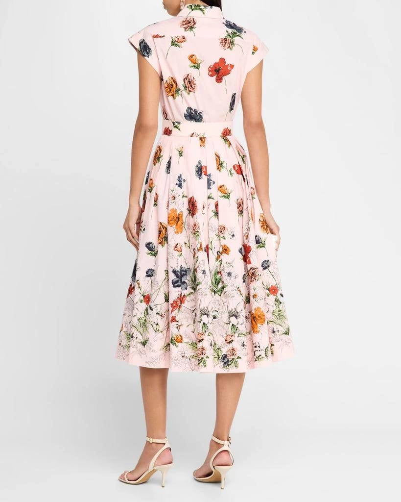 CC Octavia Floral Cotton Midi Dress