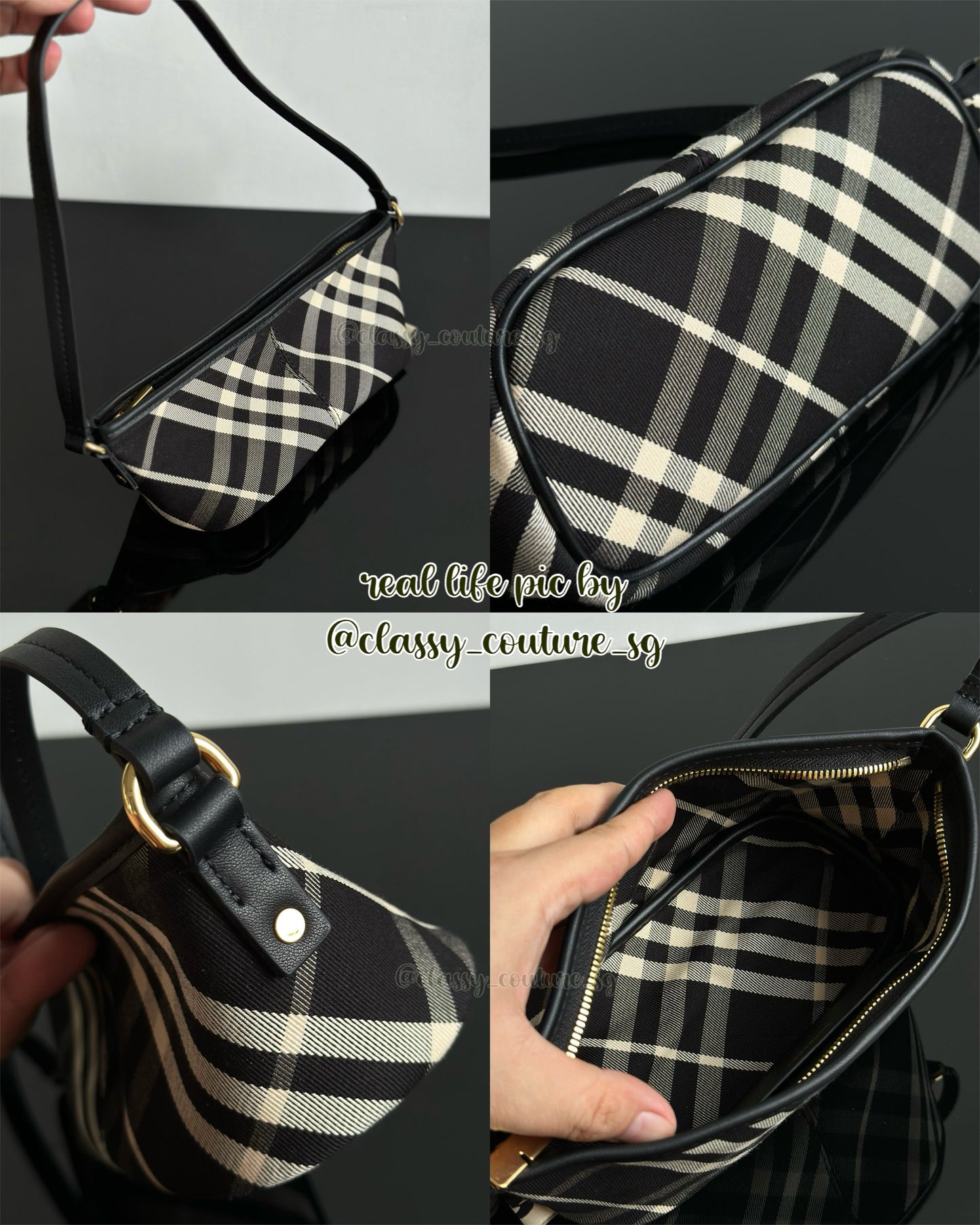 BBR Check Cotton Mini Bag