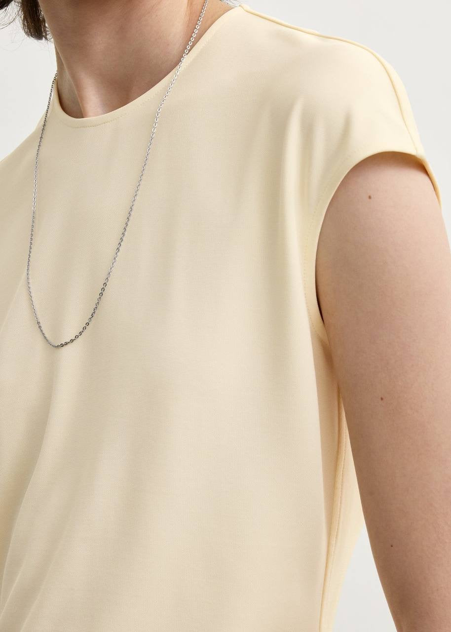 TOT Everyday Cap-Sleeve Viscose-blend Jersey Top