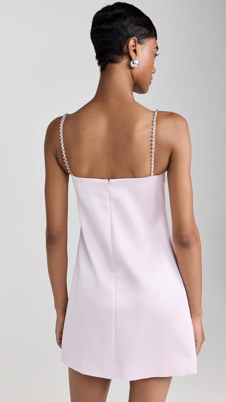 SP Pink Diamante Bow Bustier Satin Mini Dress | Bolero Jacket | Set
