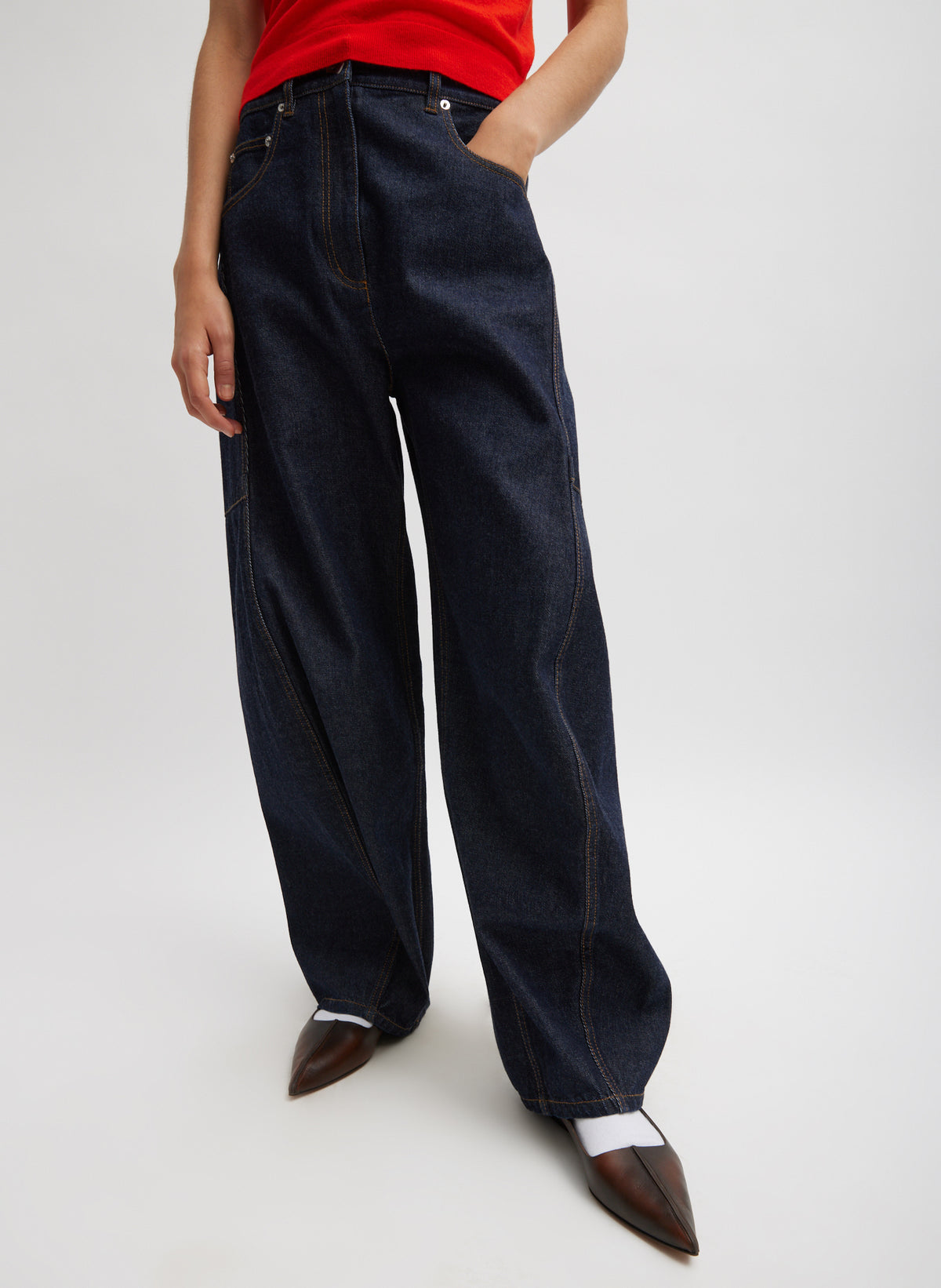 5 STYLES! TB Sid Cotton Denim Mid-Rise Jeans (Short Length)