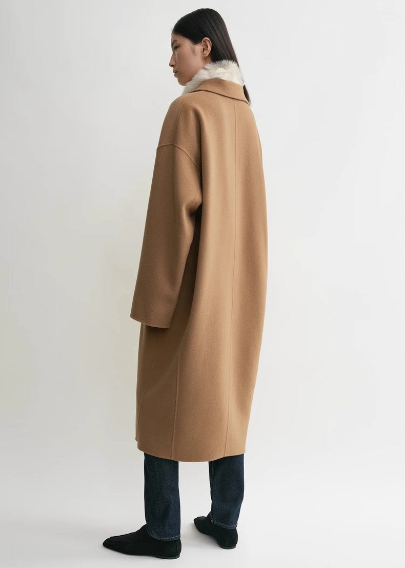 Tot Double Wool Cocoon Coat