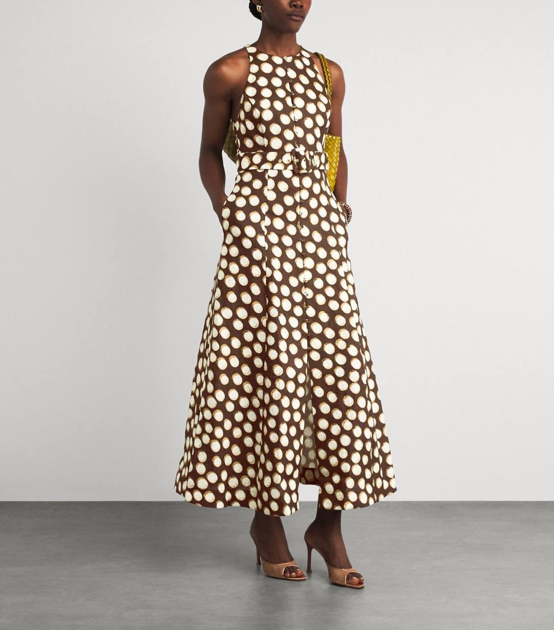 ALM Linen Paula Midi Dress