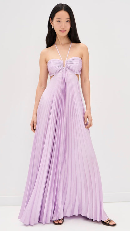 (PART 2/2) 8 Colors! ALC Moira Satin Pleated Maxi Dress
