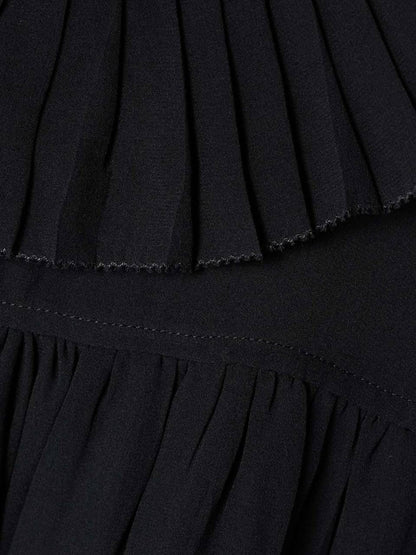 UJ Miri Ruffle Silk Crepe Mini Dress