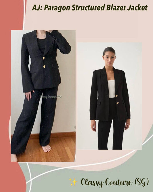 AJ Paragon Structured Blazer Jacket