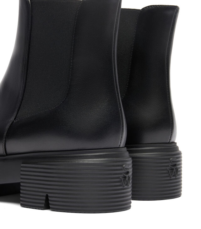 SW Nolita Chelsea Black Calfskin Leather Bootie 45mm Block Heel Boot