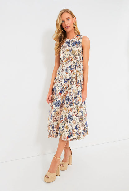 FEW! UJ Kaiya Floral Cotton Midi Dress