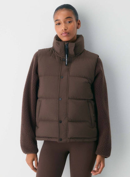 8 Colors! ARZ The Super Puff Down-filled Sleeveless Vest (removable hood)