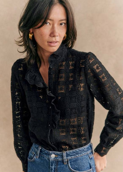 SZ Chlo Sheer Cotton Lace Shirt