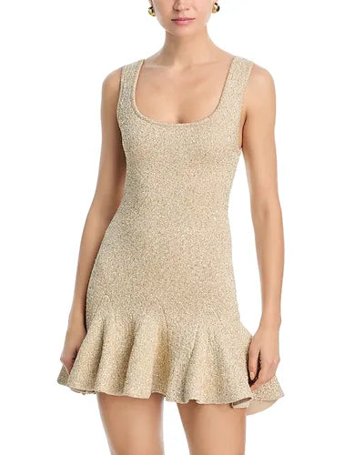 2 Colors! LSF Sarajane Sequin Stretch Knit Mini Dress | Ferra Knit Cardigan | Honey Gold & Black Set