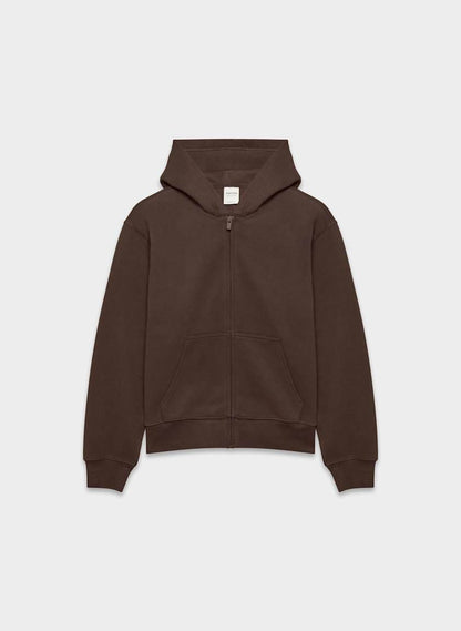 8 Colors! ARZ Cozy Sweatfleece Perfect Zip Cotton-blend Hoodie Jacket