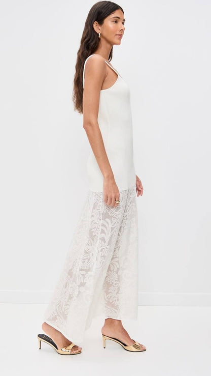 BB Rissa Scoop Neck Stretch-cotton Midi Dress