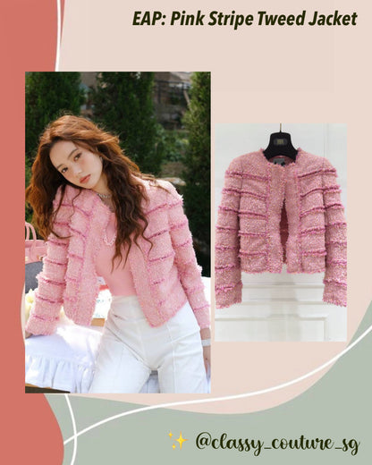 EAP Pink Stripe Tweed Jacket