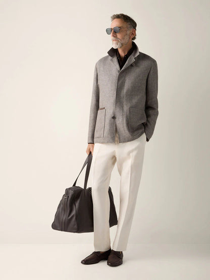 ZN Men’s Oasi Lino Premium Linen Pant with interior Drawstring