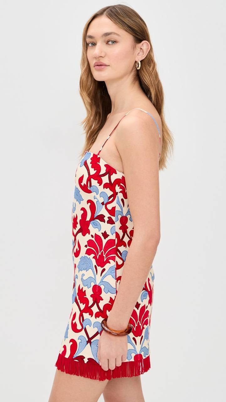 CC Valencia Linen Shift Mini Dress