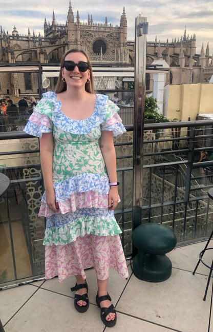 RX Benita Cotton Tiered Maxi Dress