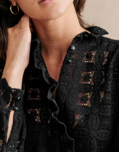 SZ Chlo Sheer Cotton Lace Shirt