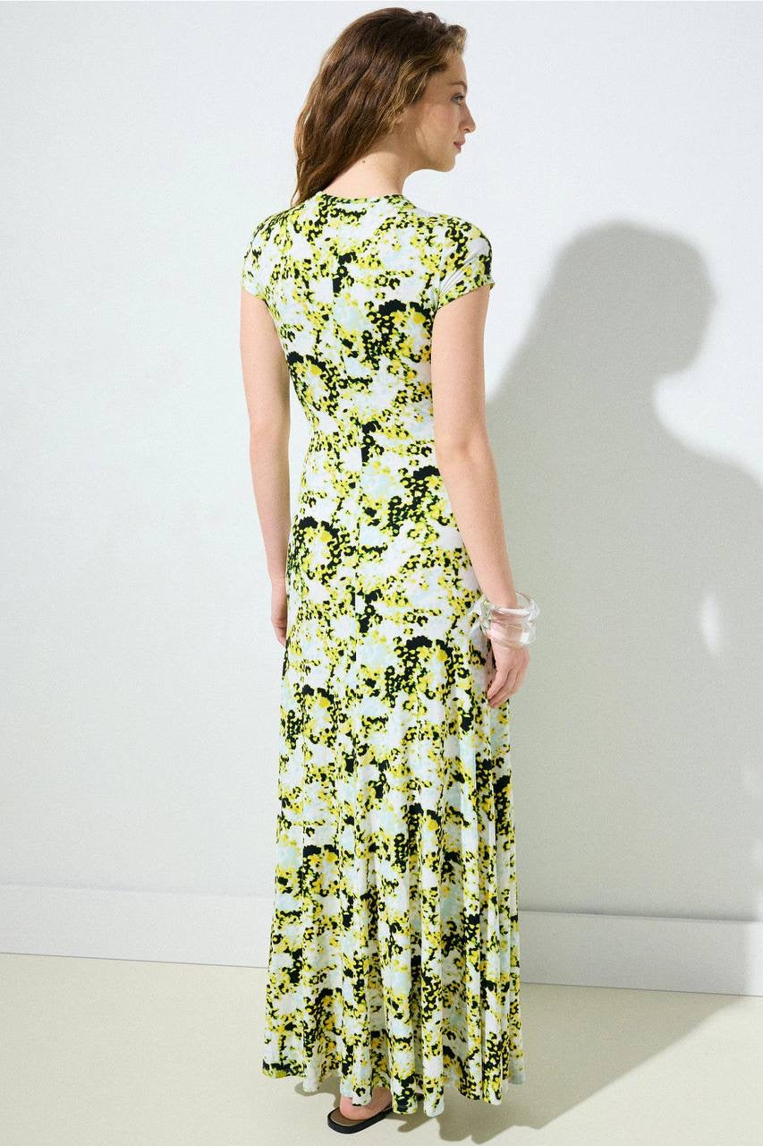 PS Noelani Rayon Stretch Jersey Keyhole Maxi Dress