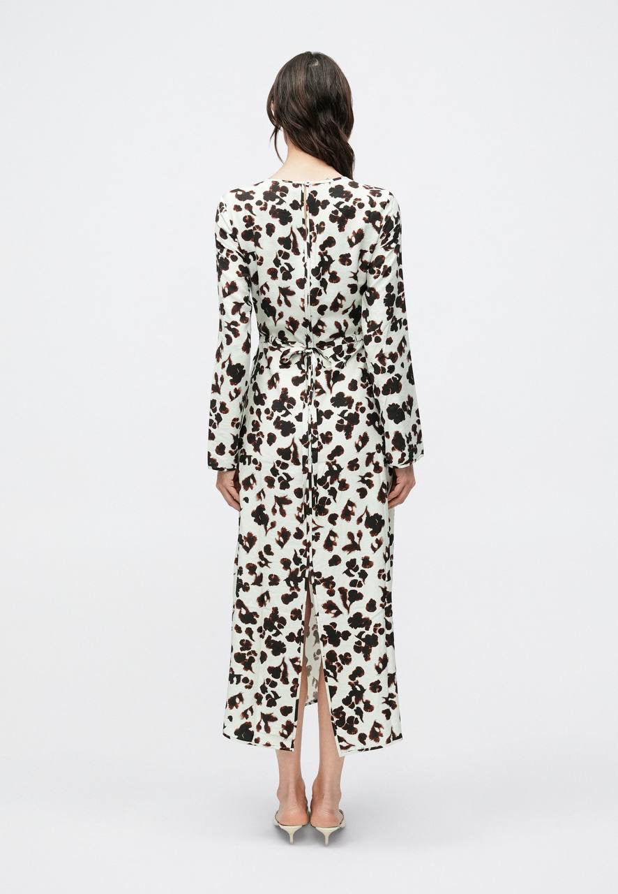 PS Waverly Floral-Print Belted Rayon-blend Jersey Midi Dress