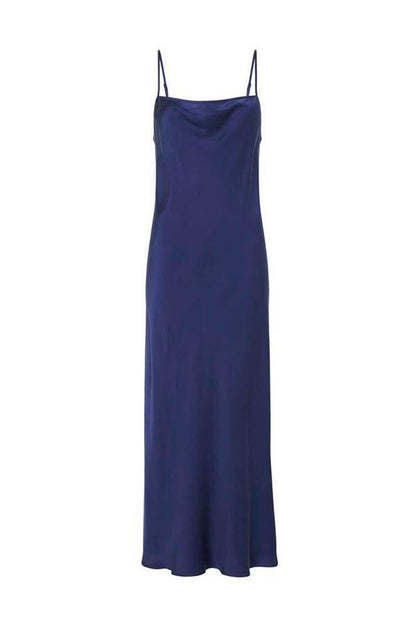 SALE! SL Long Straight Neck Midi Dress