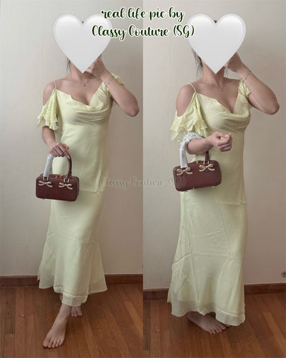 SP Brown Patent Leather Bow-embellished Mini Tote Bag Handbag