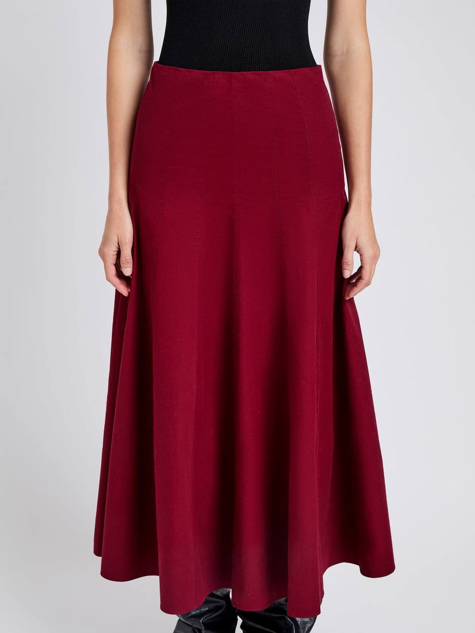 PS Heidi Tech-Cotton A-line Midi Skirt