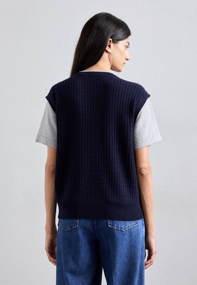 SD Layered Short-Sleeved Knitted Jumper