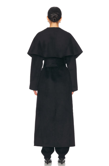 HS The Throw Wool Blend Long Coat